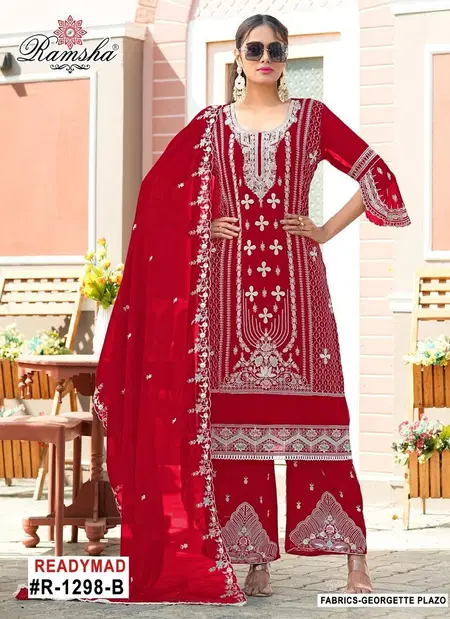 Ramsha R 1298 A To D Ready Made Pakistani Salwar Suits Wholesalers In Delhi